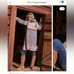 Pilcro Fringed Cardigan